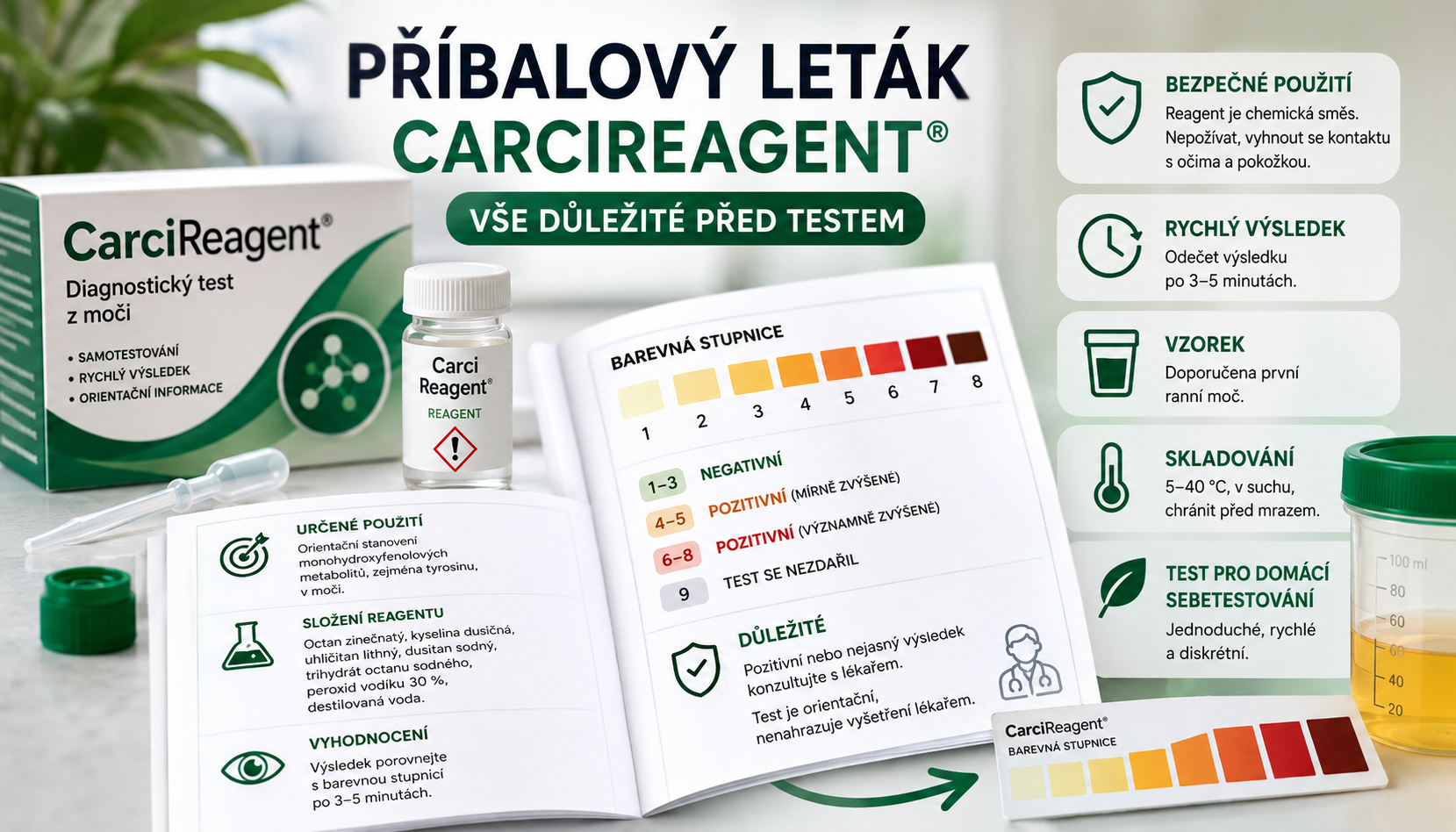 jak číst příbalový leták carci reagent